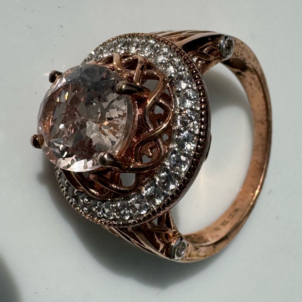 Elegant Rose Gold and Silver Women's Ring